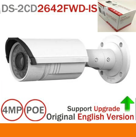 Real HIK 4MP WDR Vari-focal Bullet outdoor poe ip Camera DS-2CD2642FWD-IS Motorized lens 2.8-12MM 4 megapixel cctv cam Real HIK 4MP WDR Vari-focal Bullet outdoor poe ip Camera DS-2CD2642FWD-IS Motorized lens 2.8-12MM 4 megapixel cctv cam