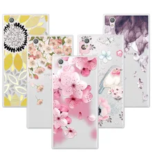 

3D Relief Phone Case Cover For Sony Xperia L1 5.5" Floral Cartoon Lace Soft TPU Coque Funda For Sony L1 L 1 G3311 G3312 G3313