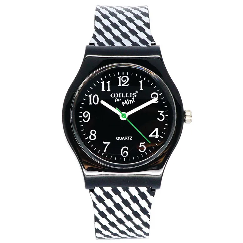 Новые модные часы Willis, часы с четырехлистным клевером, водонепроницаемые, с силиконовым ремешком, детские часы, Мультяшные наручные часы, подарок, Relogio - Цвет: as picture