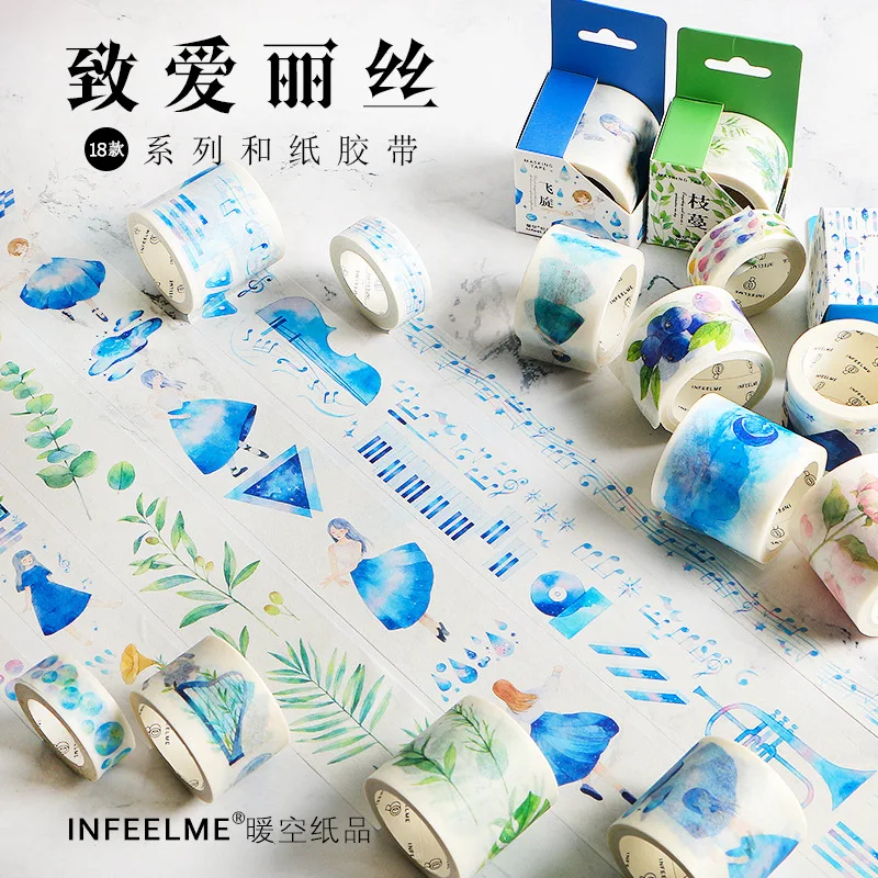 

Alice in Wonderland Washi Tape Adhesive Tape DIY Scrapbooking Sticker Label Masking Tape