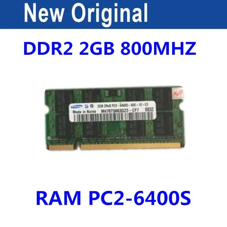 

for SAMSUNG 2GB 2RX8 PC2-6400S 800Mhz DDR2 2gb Laptop Memory 2G pc2 6400 800 MHZ Notebook Module SODIMM RAM