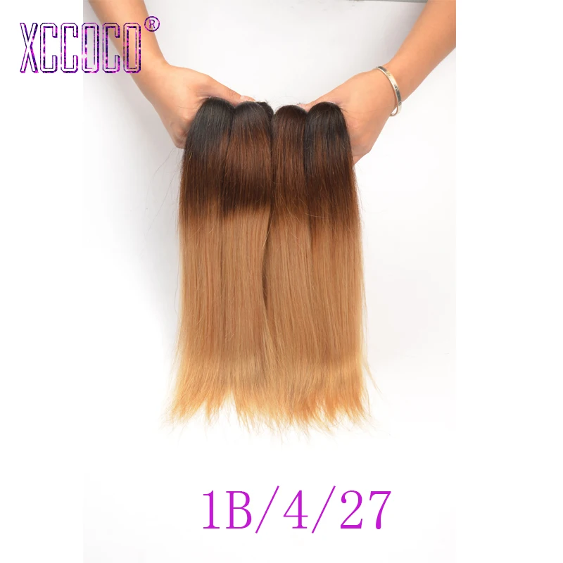 

7A Ombre Human Hair Weave Malaysian Virgin Hair Straight 3 Pcs Malaysian Straight Hair 1B/Burgundy 1B/4/27 Ombre Hair Extensions