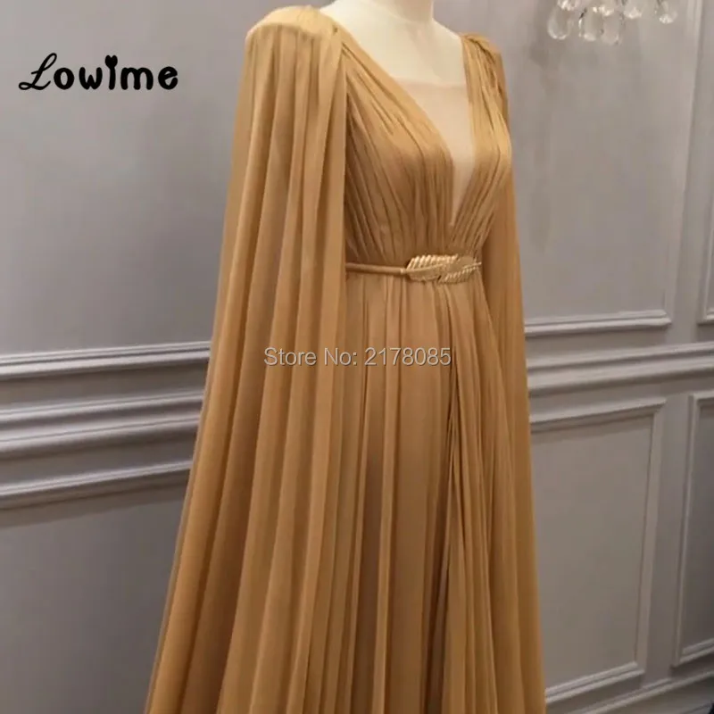 YQLNNE-2018-Fashion-Lange-Prom-Jurken-Avondjurk-Feestjurk-Champagne-Chiffon-V-Terug-Rits-Vestido-De-Festa (2)_