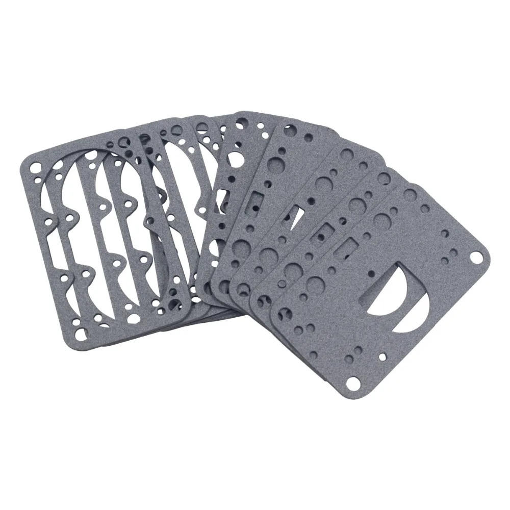 10 HOLLEY CARBURETOR NON STICK FUEL BOWL METERING BLOCK GASKET 4150 2 CIRCUIT