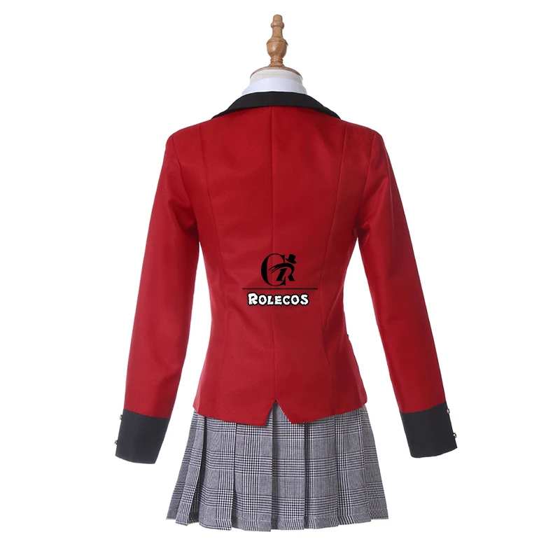 ROLECOS японский аниме Kakegurui Косплей Костюм Jabami Yumeko компульсивный игрок девушка