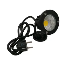 Открытый светодиодный светильник для сада с вилкой US EU 9 Вт 7 Вт COB светодиодный светильник для газона 3W 5 Вт 7 Вт 9 Вт Водонепроницаемый Спайк садовый светодиодный светильник теплый белый RGB