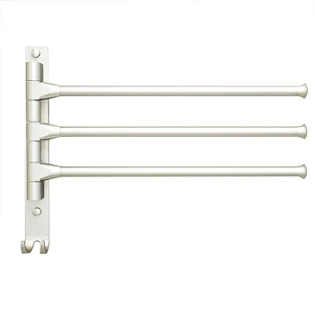 

Towel Rack Movable Towel Bars 4/3/2 Arms Space Aluminium Towel Rack Toilet Towel Hanging with Hooks Bathroom Accessories