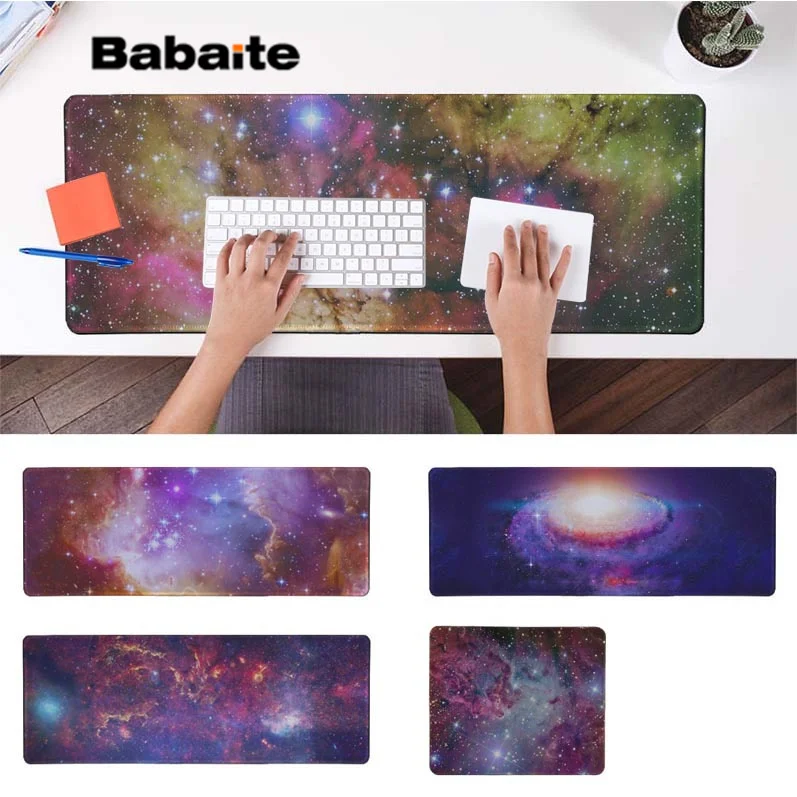 

Babaite Vintage Cool Colored starry sky Customized MousePads Computer Laptop Anime Mouse Mat Free Shipping Large Mouse Pad