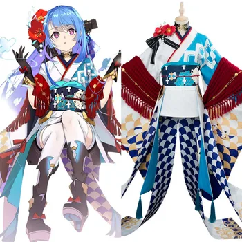 

Azur Lane Cosplay Helena Costume New Year Kimono Dress Halloween Carnival Costumes For Women Girls Custom Made