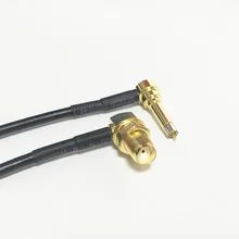 Провод для беспроводного модема внутренний разъем SMA гайка под прямым углом к MS156 правый угол кабель RG174 20 см " косичка, быстрая