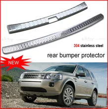 for landrover Freelander 2 rear bumper protecting sill/scuff plate,rear trunk door sill,interior or exterior, 2pcs,HITOP SUV