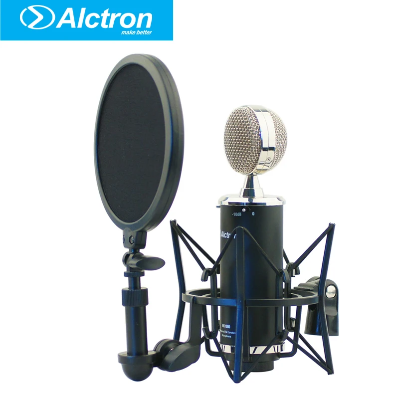 Alctron mc1500 Профессиональный конденсатор FET для микрофонной записи микрофон с