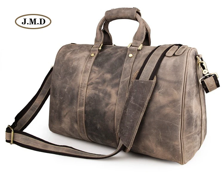 Heißer Grey Stil Leder Neuen Jmd Reisetasche Echtes Der Unisex Vintage Duffle 7077j Laptoptasche Mode Ausgezeichnete Aktentasche Verkauf Tasche Grau tUwq4