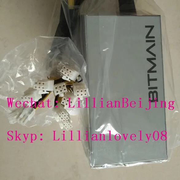 Б/у BITMAIN APW3 Antminer PSU ++ 1600 Вт antminer блок питания 10 кабельных разъемов|Блоки для