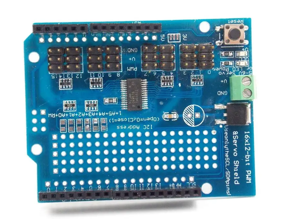 

Motor/Stepper/Servo/Robot Shield I2C v2 Kit w/ PWM Driver TOP