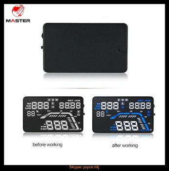 

HUD Projector 5.5" Universal GPS Car Multi-color Head Up Display Speed Alarm Time Satellite Number Altitude Security System