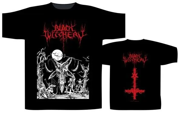 WITCHERY черная 'Upheaval из сатанинская может не Футболка-Neuf et офисьель | Мужская