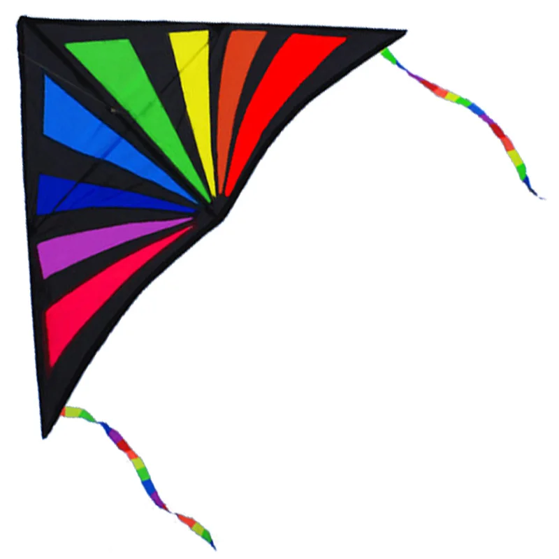 Hot Sale NEW Outdoor Fun Rainbow Triangle Sport Kite /Kids Kites With
