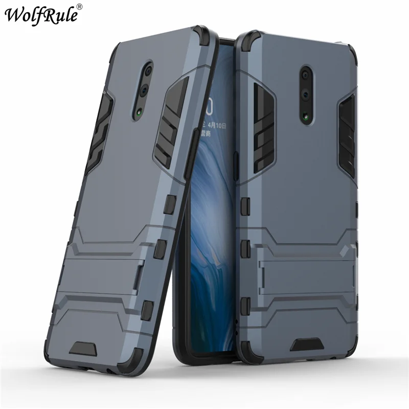 

Cover Oppo Reno Case Silicone Rubber Robot Armor Hard PC Back Phone Case For Oppo Reno Back Case Oppo Reno Shockproof Shell 6.4"