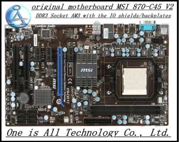 Free shipping original font b motherboard b font for MSI 870 C45 V2 DDR3 Socket AM3