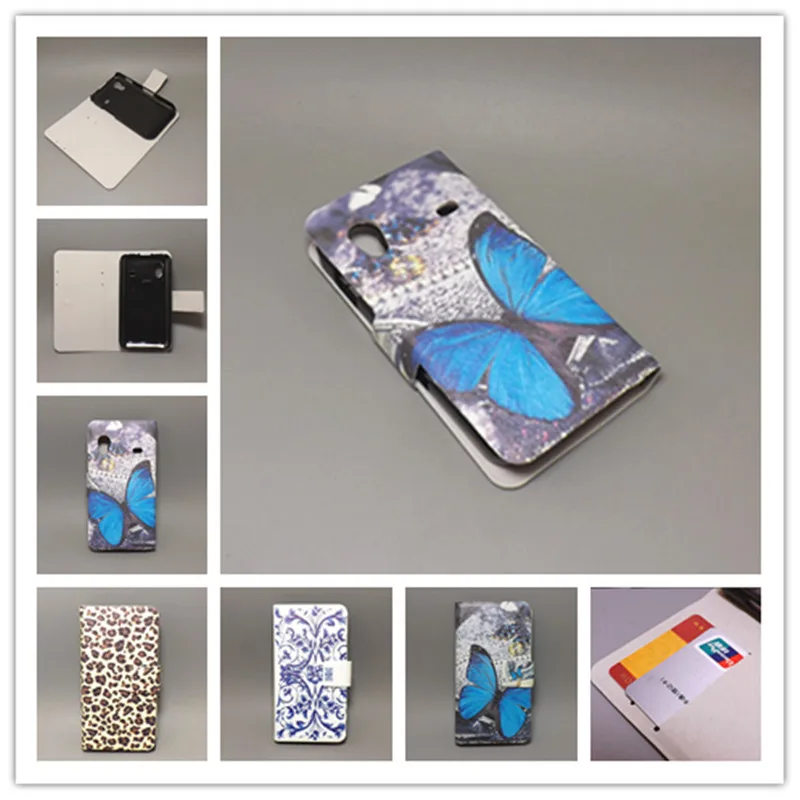 

11 species pattern Ultra thin butterfly Flower Flag vintage Flip Cover for Samsung Galaxy Ace S5830 s5831 s5831iCellphone Case