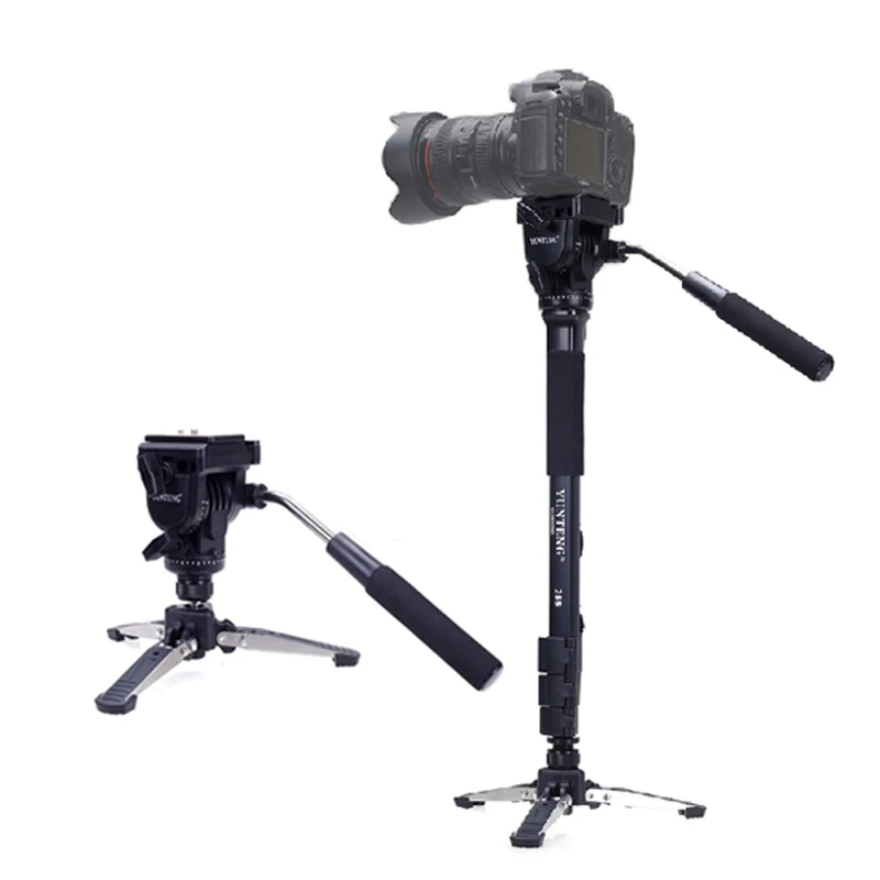 YUNTENG 288 three Feet Support Monopod with Fluid Pan Head VCT 288 for