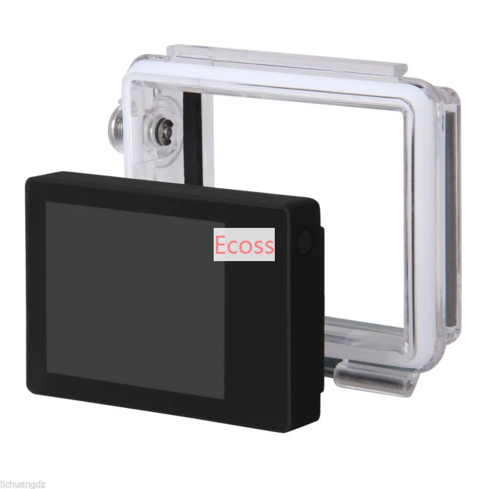 Display + Porta Fivela de Montagem para Gopro 3 + - Gopro Tela Bacpac Traseira Case Capa Extensão Quadro Acessórios Lcd Hero3 - Hero4 - Image 2