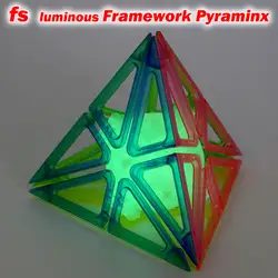 Головоломка волшебный куб fs limCube 2x2x2 светящаяся Рамочная Пирамида необычной формы мудростью профессиональная скорость логическая игра
