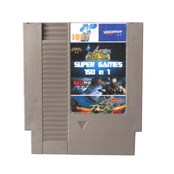 

Top quality 72 Pins 8 bit Game Cartridge 150 in 1 with game NINJA TURTLES Contra Kirby's Adventure Rockman 1 2 3 4 5 6