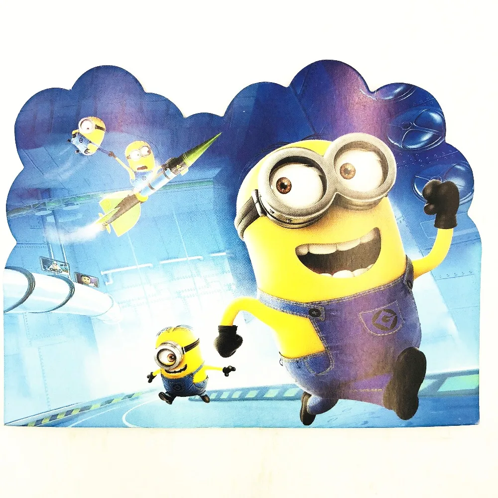 10pcs Girls Minions Themed Birthday Party Invitations Partyware Baby Shower Minions Birthday Decoration Ideas Invitation Card Cards Invitations Aliexpress