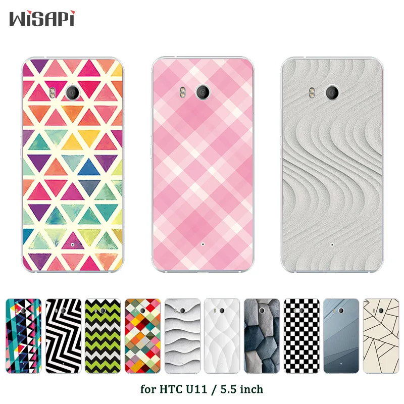 

Cases For HTC U11 Case Cover 5.5" Soft TPU Silicone Square Printed for htc u11 Cover Fundas Phone Case For HTC U 11 U11