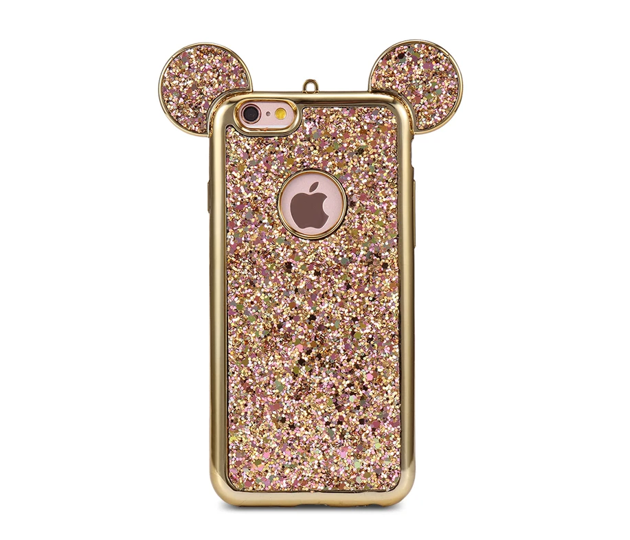 Cute Mickey Mouse Ears Coque Phone Cases For iPhone 6 6s 7
