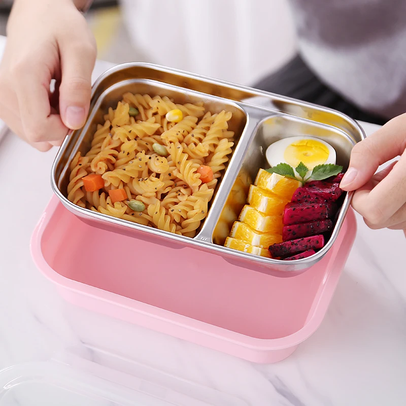 Дети ланч бокс 304 Нержавеющая Сталь Bento box японский контейнер для еды термос