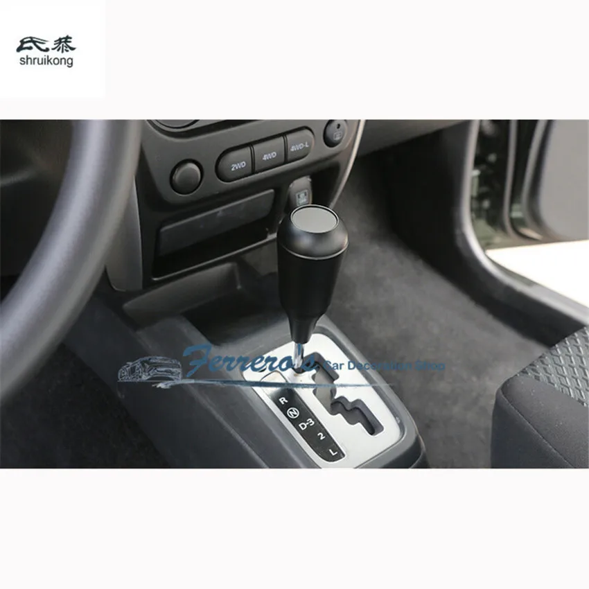 1 шт. алюминиевый сплав для 2009- Suzuki Jimny автомобильные чехлы автомобильная ручка переключения передач украшения блестки