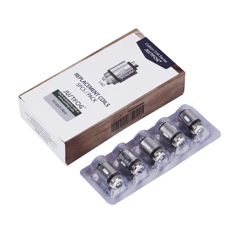 100 шт./лот оригинальный JUSTFOG Q16 катушка для вейпинга 1.2ohm 1.6ohm для Justfog C14 Q14 Q16 P16A P14A комплект электронных сигарет сердечник катушки