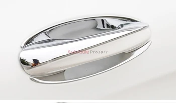 

ABS Chrome plastic Door Handle + Handle owl Cover Trim For Mercedes Benz GLC Class X205 2015-2016