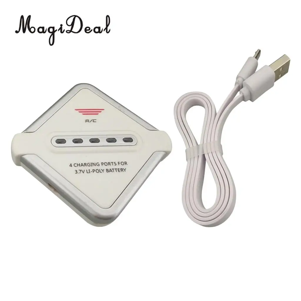 MagiDeal 3.7V JST Connector Lithium Battery Balance Charger for SYMA X56 X56W X54HW X300 H11C H11D RC Drone Aircraft Spare Parts