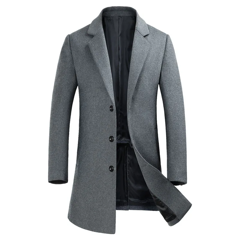 Mens Autumn&Winter Fashion Stylish Turn down Collar Long
