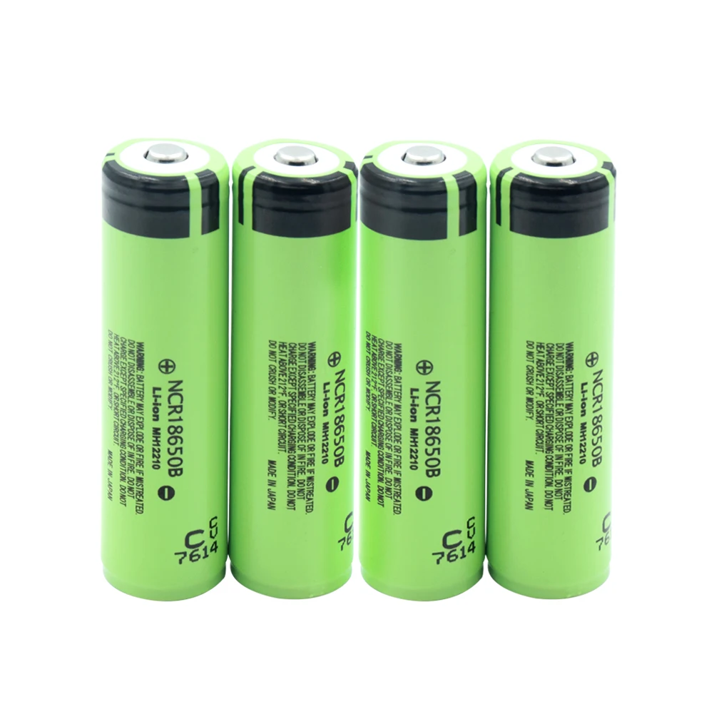 Высокая утечка 20A NCR 18650B литиевая батарея 3400mAh электронная сигарета литий-ионная аккумуляторная батарея PCB защищена для фонарика - Цвет: 4 PCS