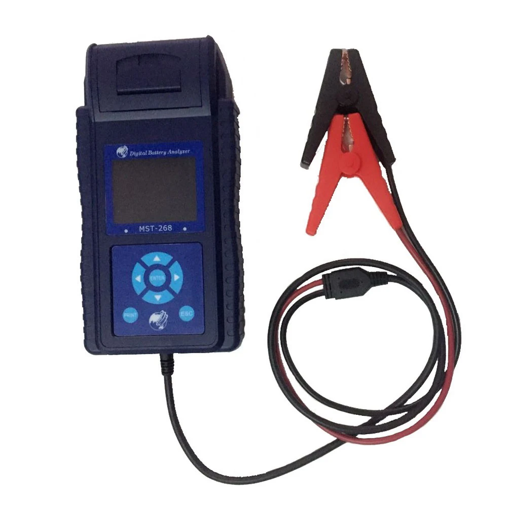

12/24V Car Battery Tester MST-268 3.2" TFT Screen Car Digital Battery Analyzer Built-in Thermal Printer Support Multi-language