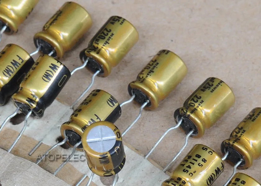 

1pc Nichicon FW 220uF/25V Electrolytic Capacitors Hi-Fi Audio