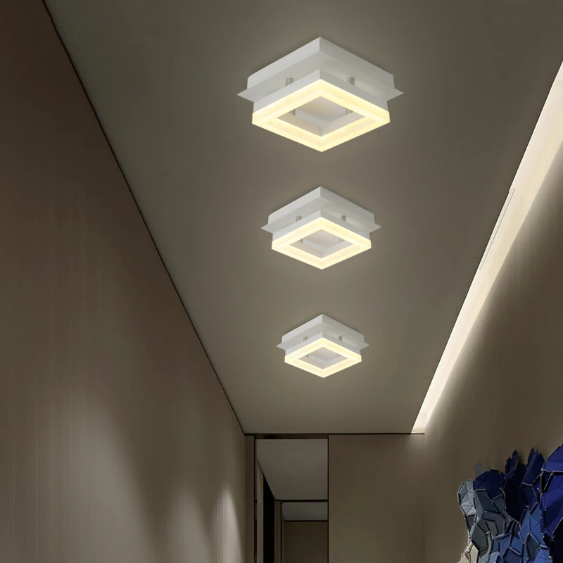 Modern LED Nordic Corridor Ceiling Lights Aisle Ceiling Lighting Simple Novelty Porch Fixtures Balcony Ceiling Lamps image 3