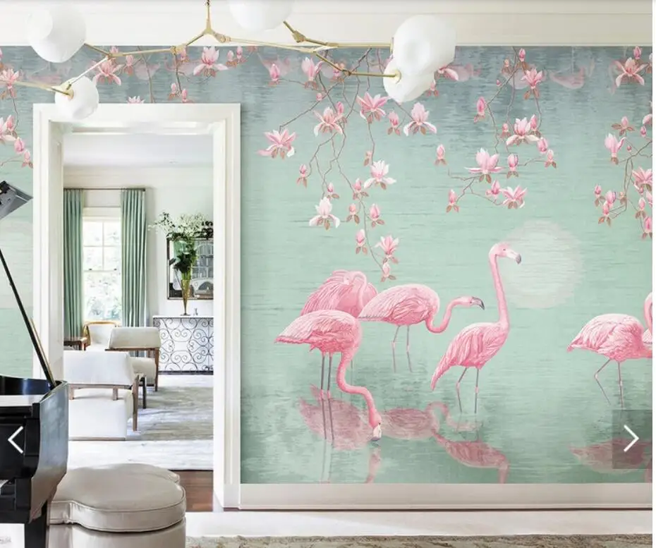 Nordic Lover Kiss Wallpaper Mural for Living Room Bedroom Contact Paper 3D Wall Papers Roll Home Decor Customize | Строительство и