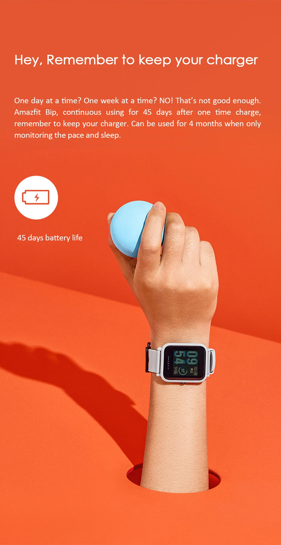 Amazfit Bip Smartwatch All Day Heart Rate And Activity Tracking Sleep Monitoring Gps