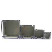 Wateproof Junction Box Plastic Enclosure Transparent cover Project Instrument Case Electrical Project Box with Clear Cover