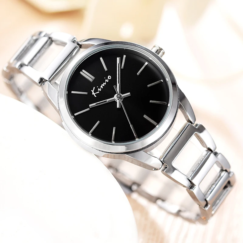 KIMIO Simple Quartz Watches Women Fashion Watch 2016 Hollow Bracelet Ladies  Watches Woman Dress Wristwatch Women's Watches