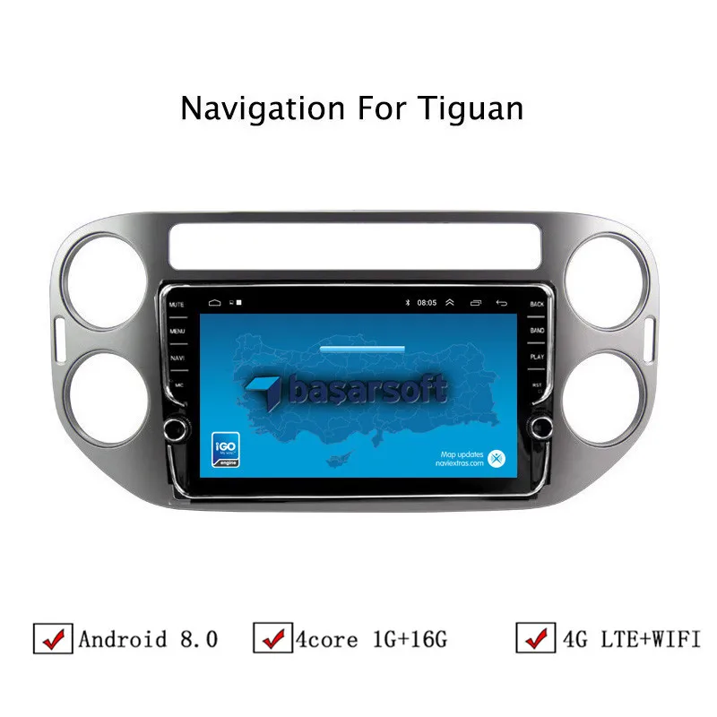 

9" Android 6.0/8.0/8.1 Car DVD GPS Navigation For VW Tiguan 2010-2018 Car Radio Stereo Head Unit With WIFI/4G LTE WIFI