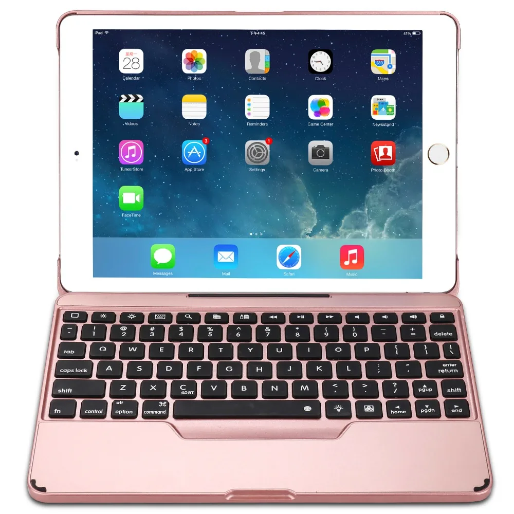 Чехол для iPad Air Keyboard, 7 цветов, с подсветкой, беспроводной, Bluetooth, чехол для клавиатуры, чехол для iPad 5/для iPad5+ подарок