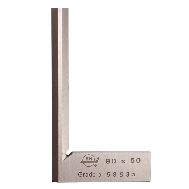 

90*50*8mm Angle Square Gauge Knife-Shaped Narrow Side Rectangular Device 90 Degree Stainless Steel Blade Measurement Tool