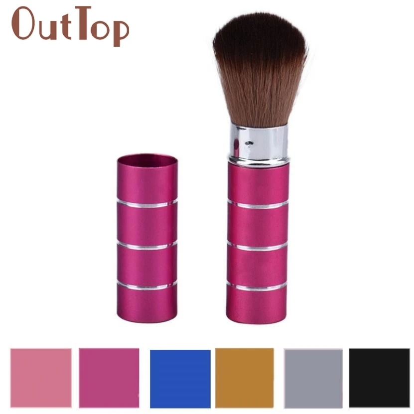 

Retractable Dome Blush Brush Aluminum Eyeshadow Brushes Make-up Accessories Cosmetic Makeup Tools Women Girls 2Dec22